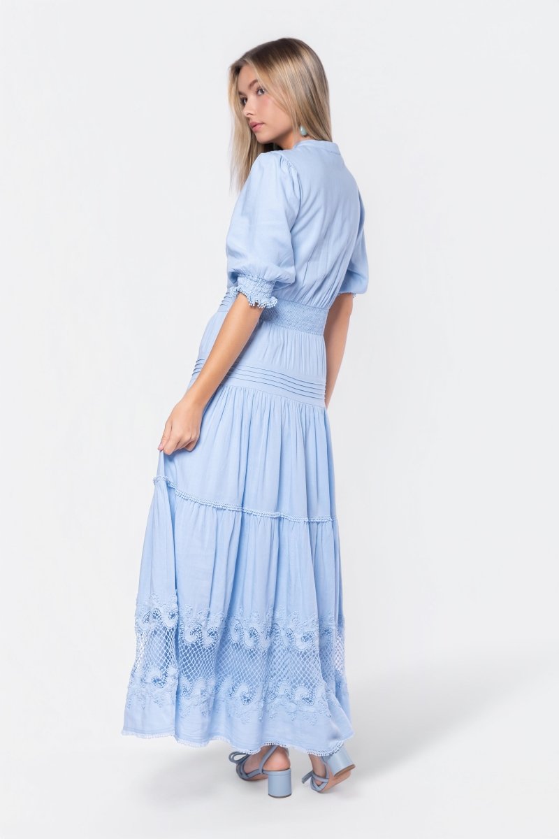 Hallie Dress (Blue) - Dress - Yakira Bella