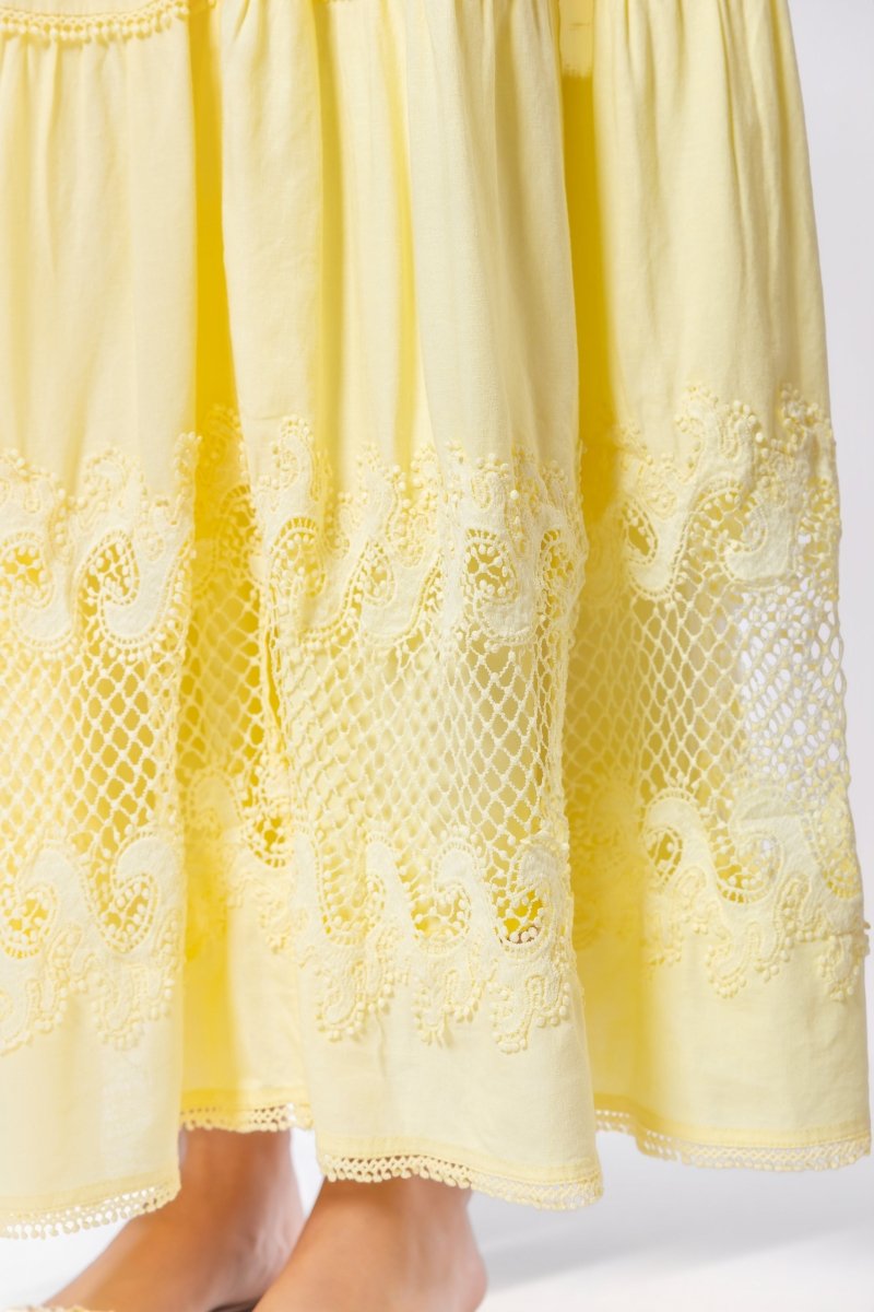 Hallie Dress (Light Yellow) - Dress - Yakira Bella