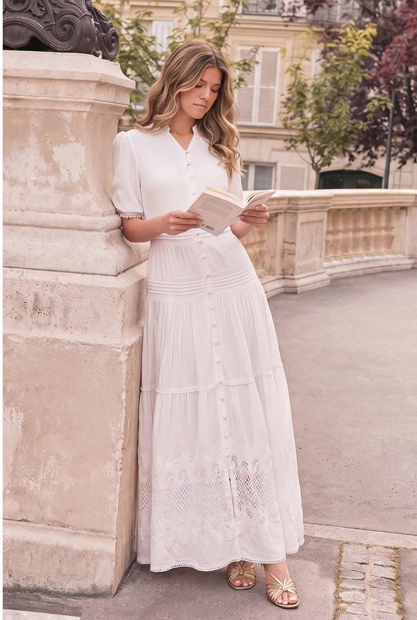 Hallie Dress (White) - Dress - Yakira Bella