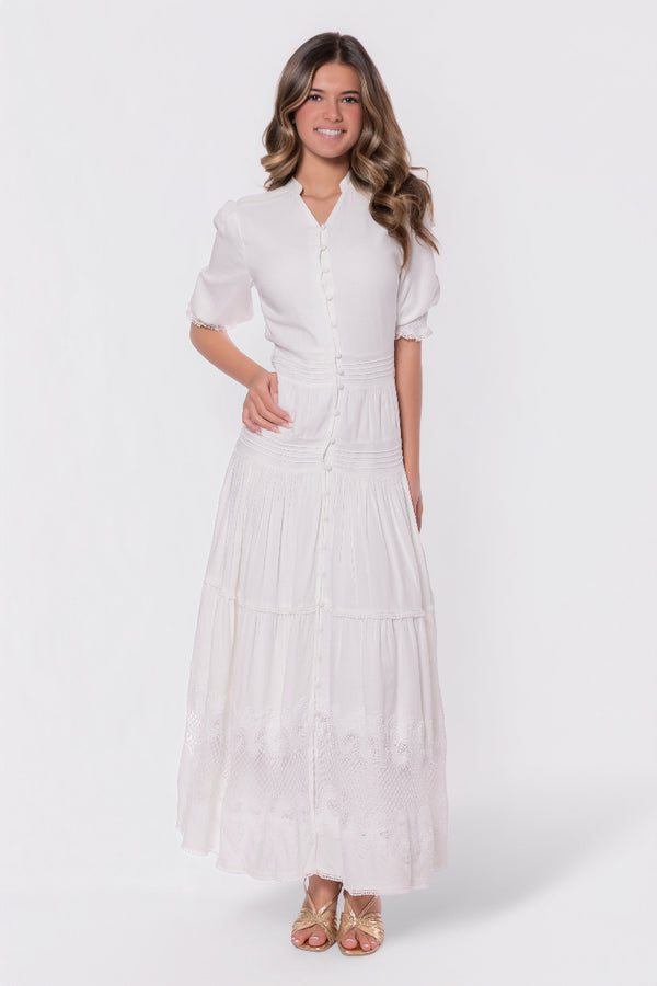 Hallie Dress (White) - Dress - Yakira Bella