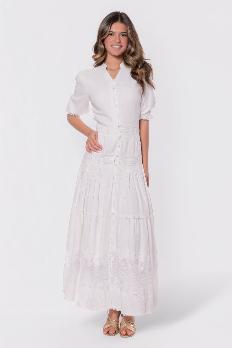 Hallie Dress (White) - Dress - Yakira Bella