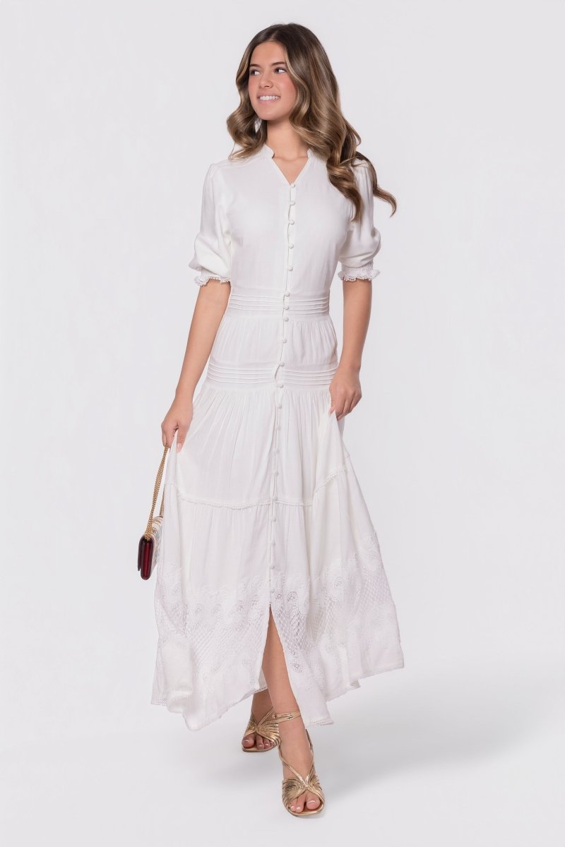 Hallie Dress (White) - Dress - Yakira Bella