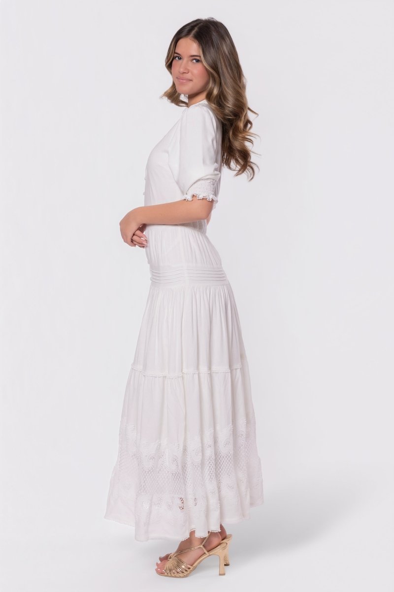 Hallie Dress (White) - Dress - Yakira Bella