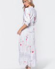 Hallie Dress (White Flower) - Dress - Yakira Bella