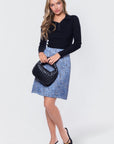 Hannah Skirt (Blue Pattern) - Skirt - Yakira Bella