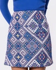 Hannah Skirt (Navy Multi) - Skirt - Yakira Bella