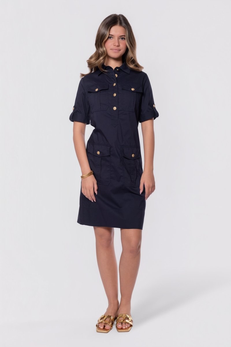 Hayden Dress (Navy) - Dress - Yakira Bella
