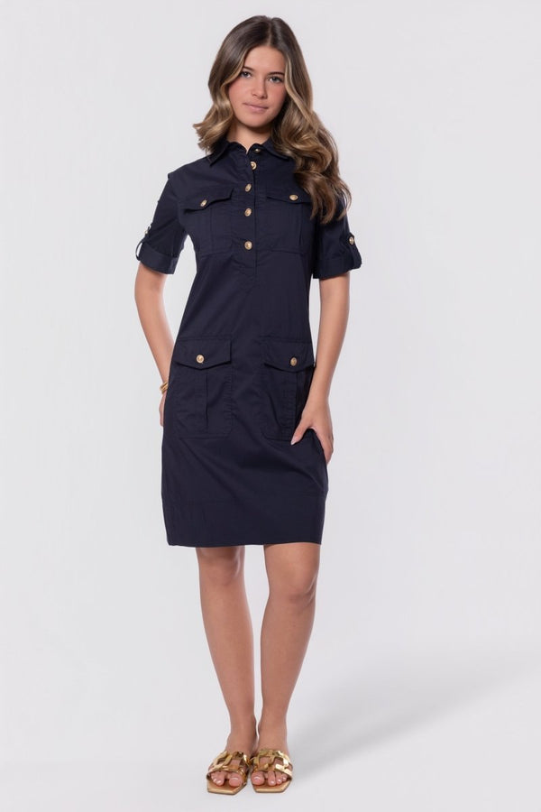 Hayden Dress (Navy) - Dress - Yakira Bella