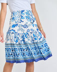 HAYDEN SKIRT (White/Blue) - Skirt - Yakira Bella