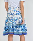 HAYDEN SKIRT (White/Blue) - Skirt - Yakira Bella