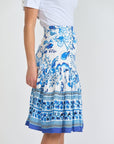 HAYDEN SKIRT (White/Blue) - Skirt - Yakira Bella