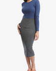 HEIDI SKIRT (Heather Charcoal) - Skirt - Yakira Bella