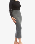 HEIDI SKIRT - MAXI (Heather Charcoal) - Skirt - Yakira Bella