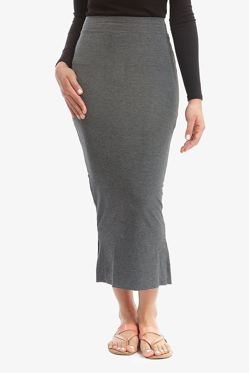 HEIDI SKIRT - MAXI (Heather Charcoal) - Skirt - Yakira Bella