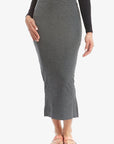 HEIDI SKIRT - MAXI (Heather Charcoal) - Skirt - Yakira Bella