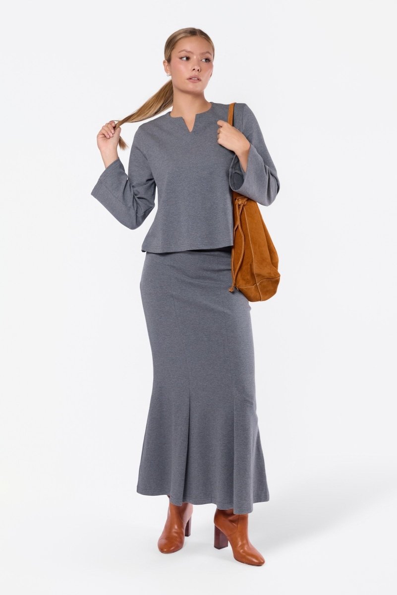Hera Skirt (Grey) - Skirt - Yakira Bella