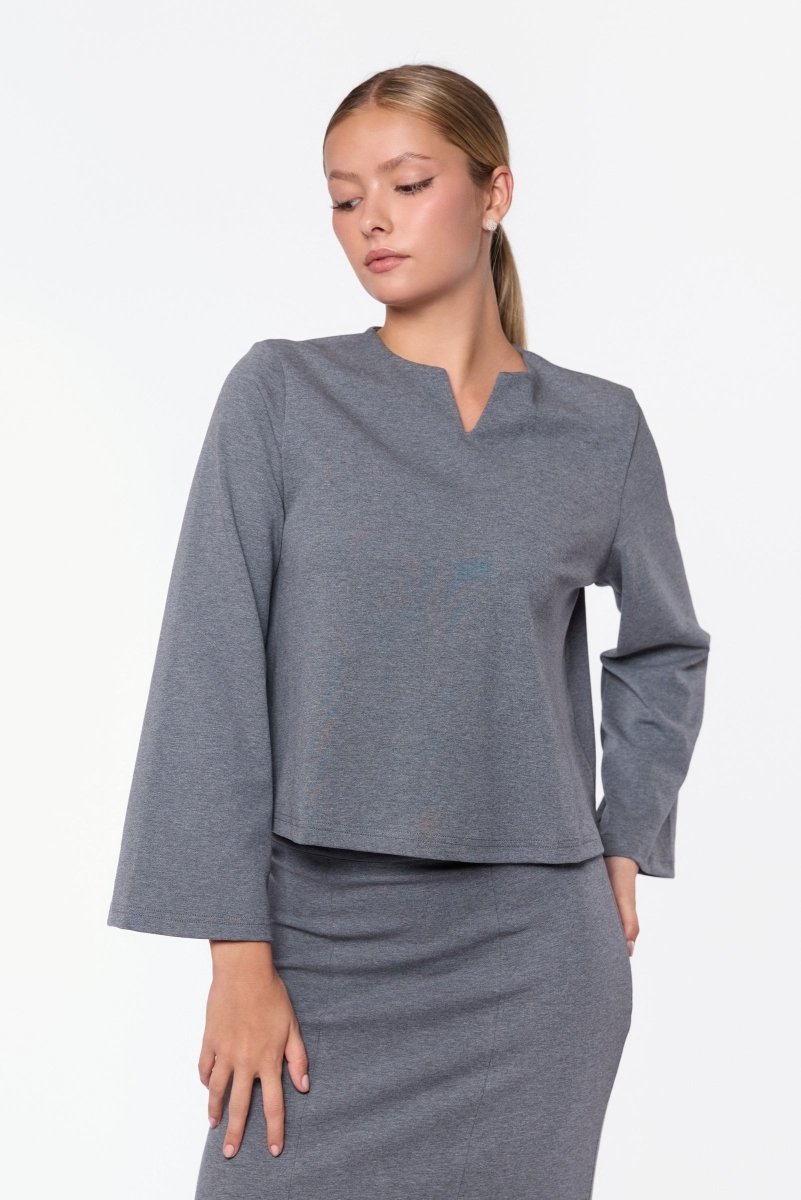 Hera Top (Grey) - Top - Yakira Bella