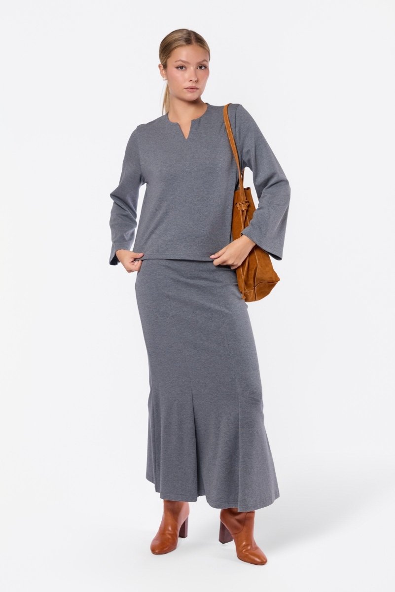 Hera Top (Grey) - Top - Yakira Bella