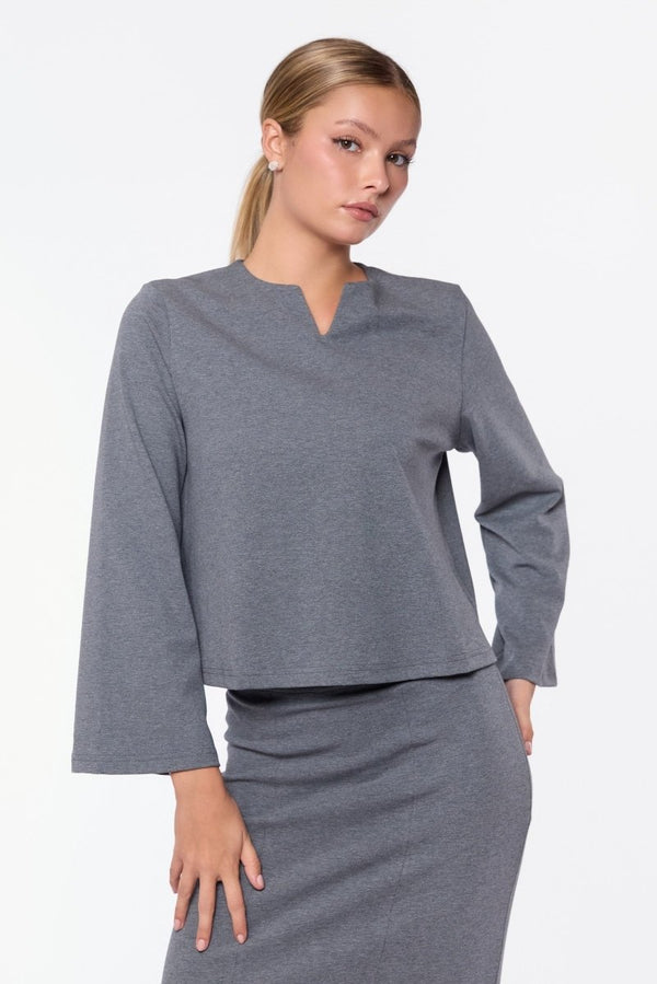 Hera Top (Grey) - Top - Yakira Bella