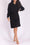 HOODIE DRESS 38" (BLACK) - Dress - Yakira Bella