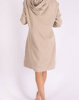 HOODIE DRESS 38" (KHAKI) - Dress - Yakira Bella