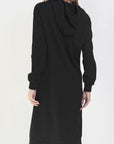 HOODIE DRESS 42" (BLACK) - Dress - Yakira Bella