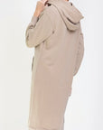 HOODIE DRESS 42" (KHAKI) - Dress - Yakira Bella