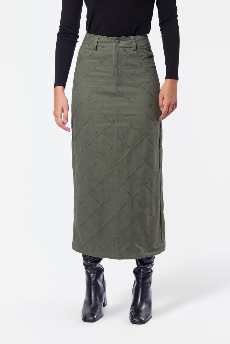 Indra Skirt (Olive Green) - Skirt - Yakira Bella