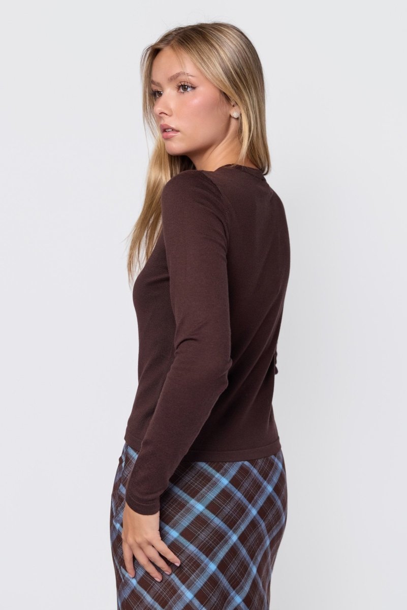 Ingrid Top (Dark Brown) - Top - Yakira Bella