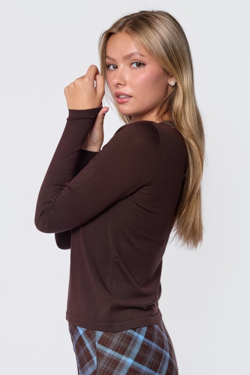 Ingrid Top (Dark Brown) - Top - Yakira Bella