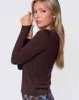 Ingrid Top (Dark Brown) - Top - Yakira Bella