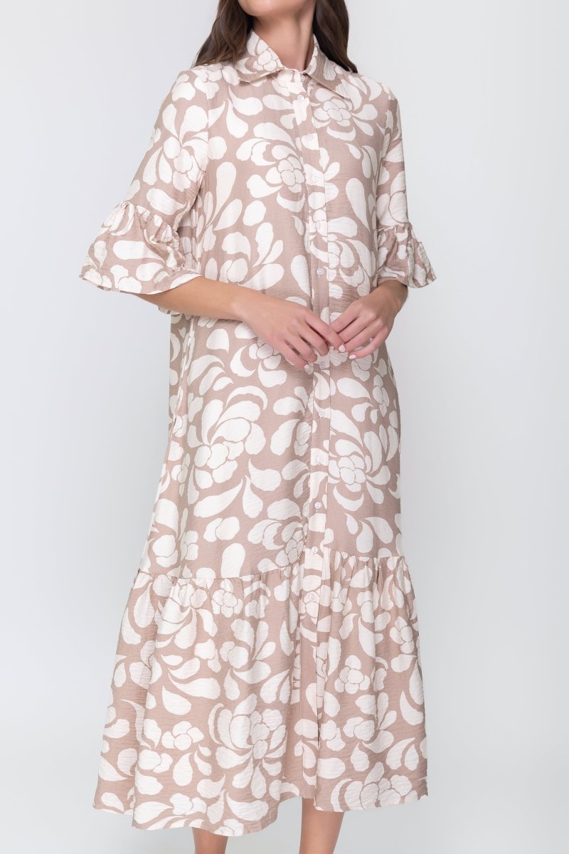 ISABELLA DRESS (BROWN) - Dress - Yakira Bella