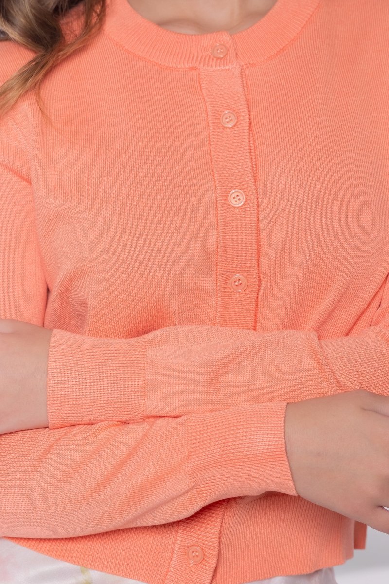 Jade Cardigan (Coral) - Top - Yakira Bella