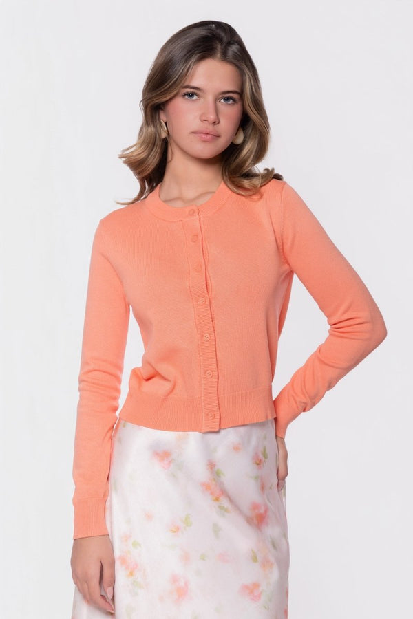 Jade Cardigan (Coral) - Top - Yakira Bella