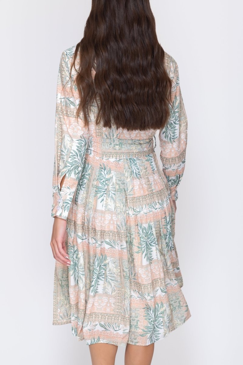 JADE DRESS (GREEN PATTERN) - Dress - Yakira Bella