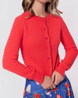 Jane Cardigan (Coral Pink) - Top - Yakira Bella