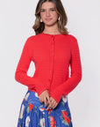 Jane Cardigan (Coral Pink) - Top - Yakira Bella
