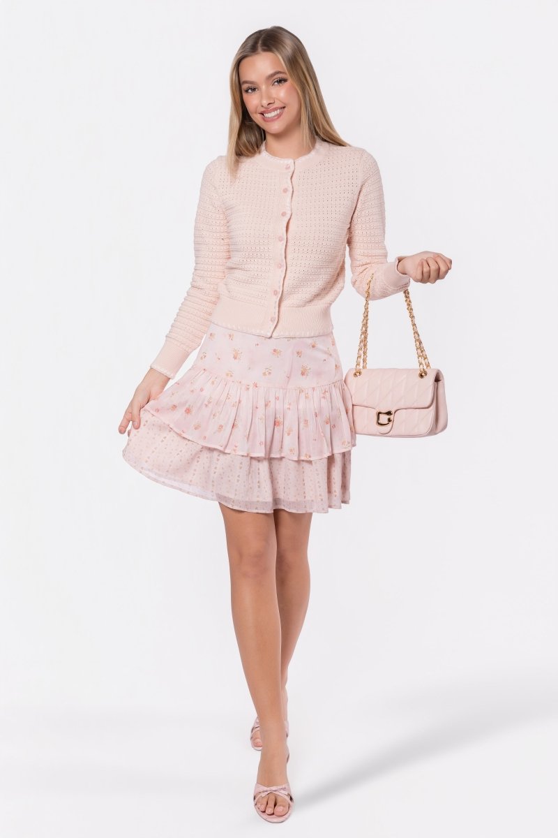 Jane Cardigan (Light Peach) - Top - Yakira Bella
