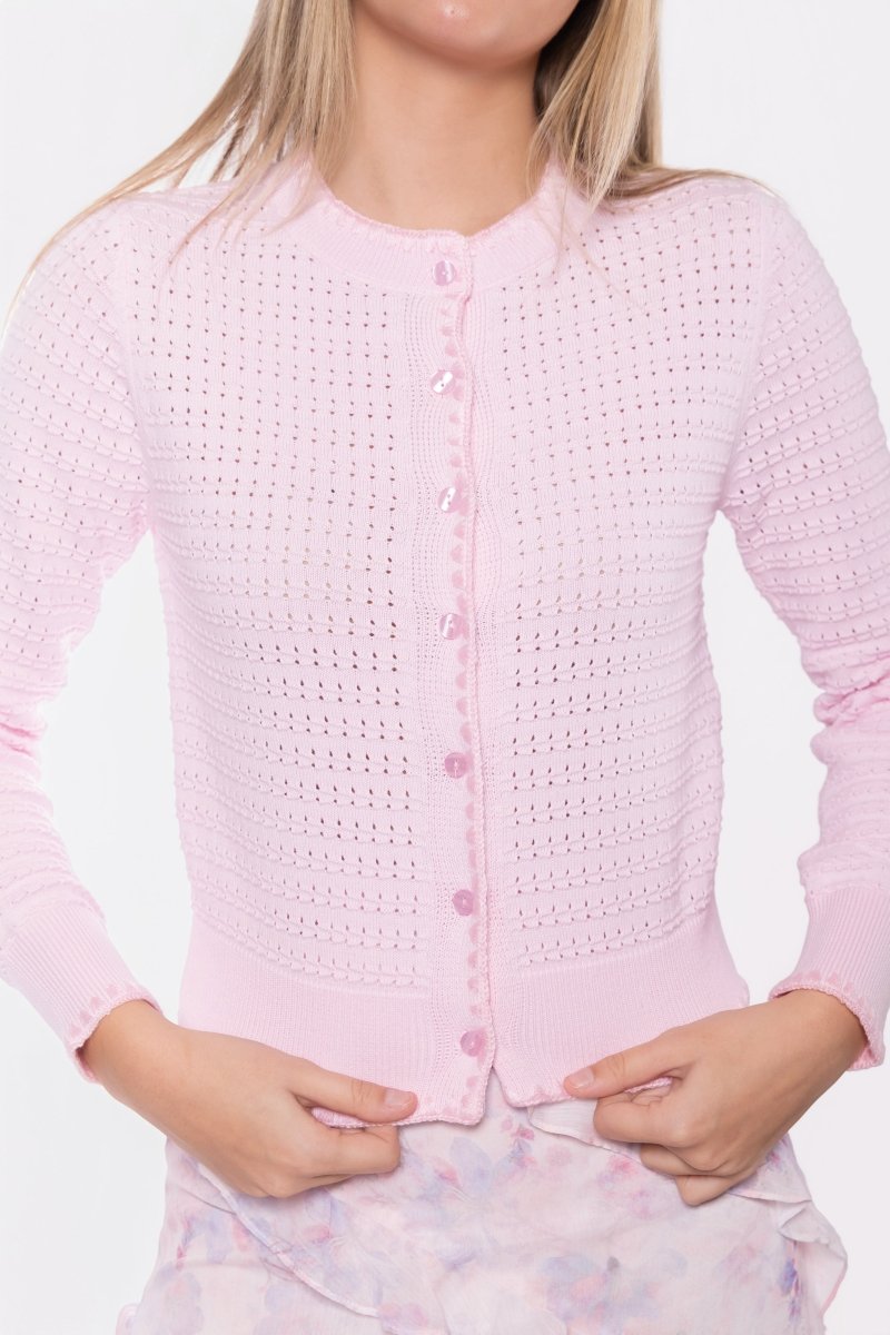 Jane Cardigan (Pale Pink) - Top - Yakira Bella