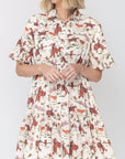 JANE DRESS (IVORY PATTERN) - Dress - Yakira Bella