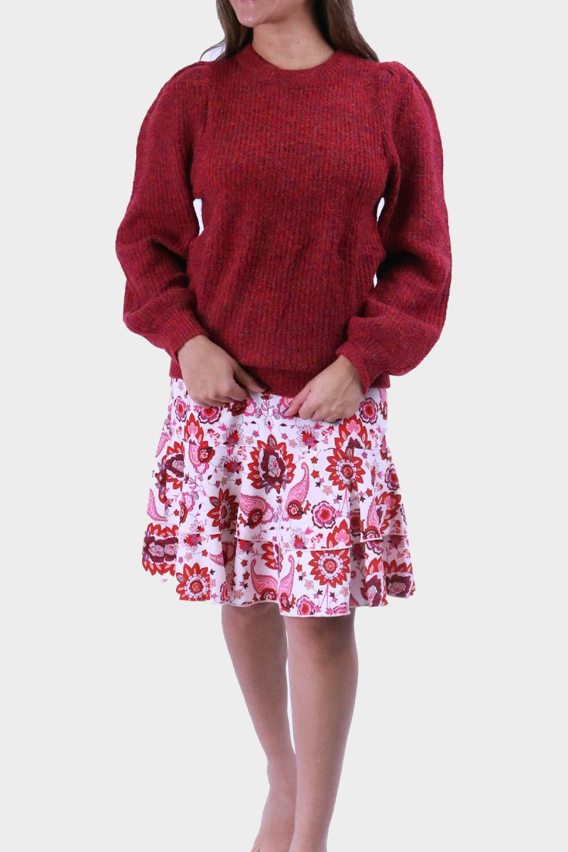 JANELLE SWEATER (RED) - Top - Yakira Bella