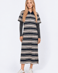 Jasmine Dress (Navy Stripe) - Dress - Yakira Bella