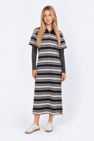 Jasmine Dress (Navy Stripe) – Yakira Bella