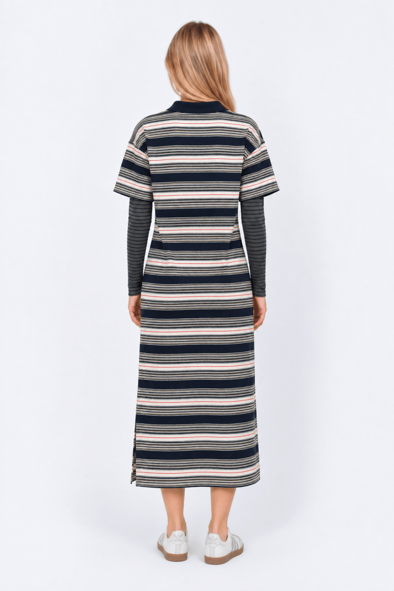 Jasmine Dress (Navy Stripe) - Dress - Yakira Bella