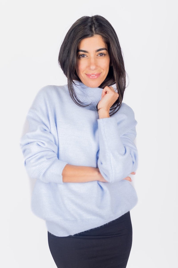 JENNIFER SWEATER (LIGHT BLUE) - Top - Yakira Bella