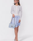 Jessie Cardigan (White/Blue) - Top - Yakira Bella
