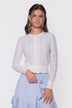 Jessie Cardigan (White/Blue)