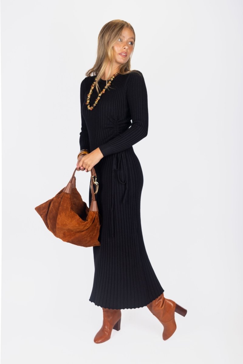 Jordan Dress 53&quot; (Black) - Dress - Yakira Bella