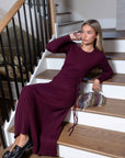 Jordan Dress 53" (Burgundy) - Dress - Yakira Bella
