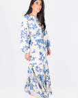 JOSEPHINE DRESS (WHITE/BLUE) - Dress - Yakira Bella